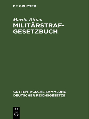 cover image of Militärstrafgesetzbuch